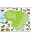 Puzzle Larsen - Physical Map of Lithuania, 60 piese (K47-LT)