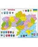 Puzzle Larsen - Ukraine Political Map, 82 piese (K57-UA)