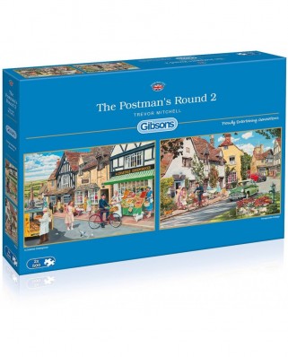 Puzzle Gibsons - The Postman's Round 2, 2x500 piese (47220)