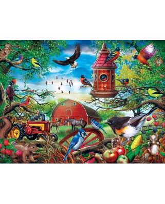 Puzzle Master Pieces - Farmland Frolic, 300 piese XXL (Master-Pieces-31916)