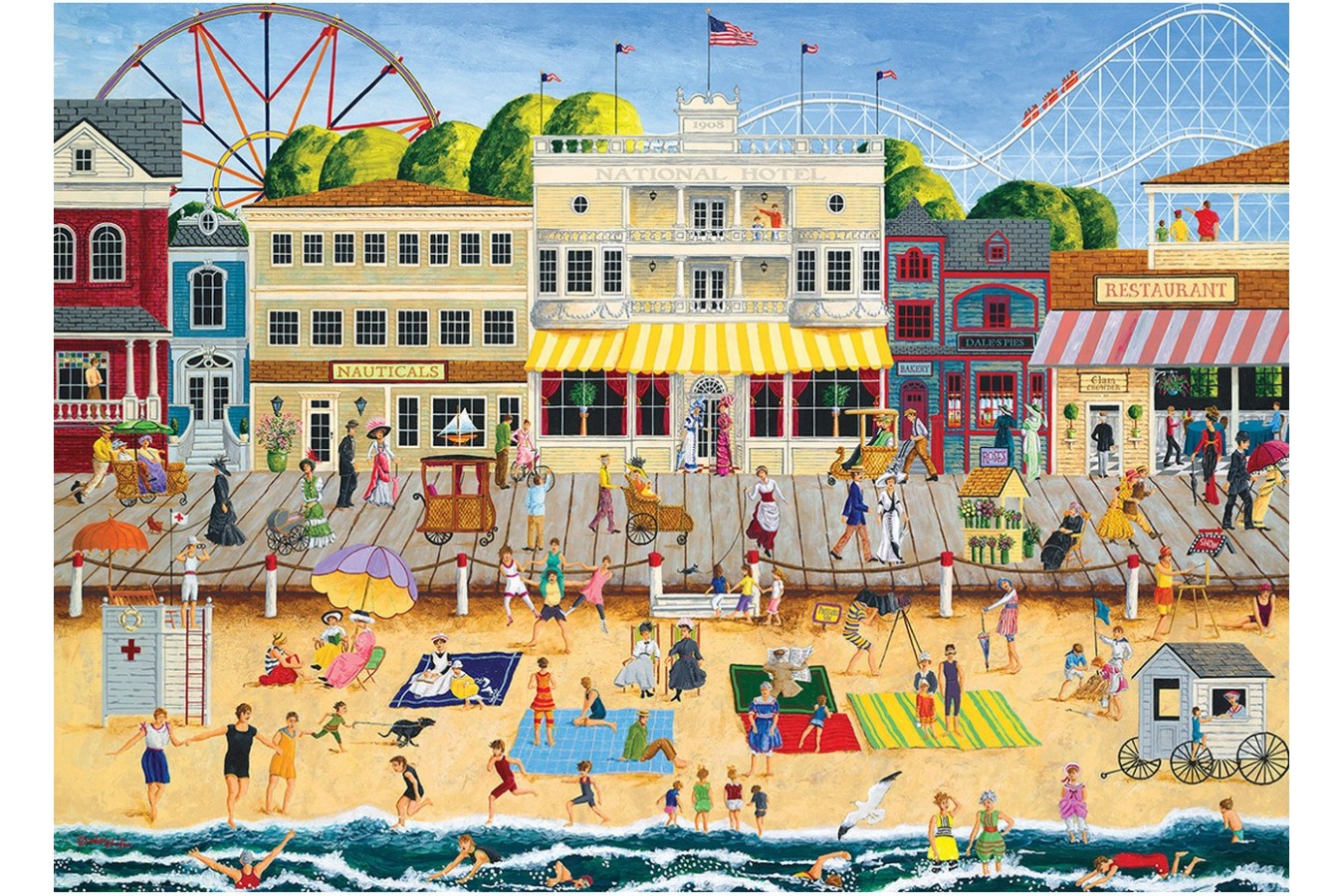 Puzzle Master Pieces - On the Boardwalk, 1000 piese (Master-Pieces-71627)