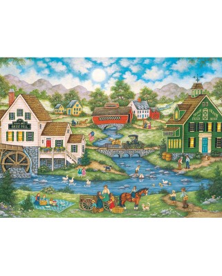 Puzzle Master Pieces - Millside Picnic, 1000 piese (Master-Pieces-71732)