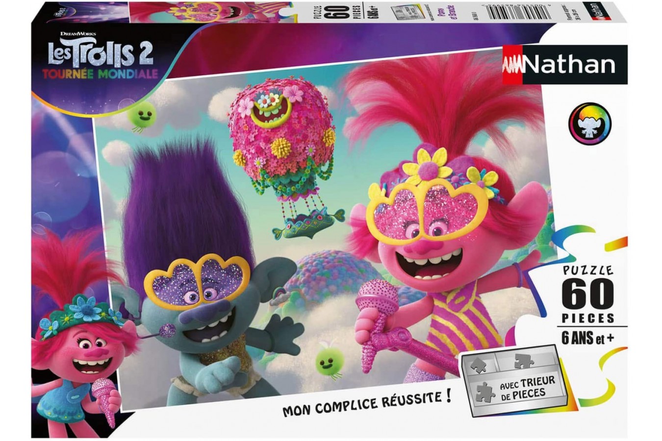 Puzzle Nathan - Trolls 2, 60 piese (86568)