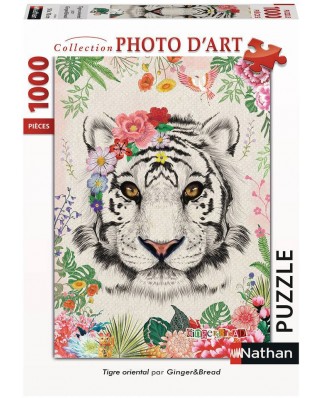 Puzzle Nathan - Oriental Tiger, 1000 piese (87635)