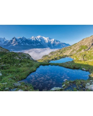 Puzzle Nathan - Lac des Cheserys, Massif du Mont Blanc, 1500 piese (87806)