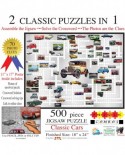 Puzzle SunsOut - Irv Brechner: Puzzle Combo: Classic Cars, 500 piese (Sunsout-10166)