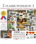 Puzzle SunsOut - Irv Brechner: Puzzle Combo: Farm & Country, 1000 piese (Sunsout-10168)