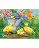Puzzle SunsOut - Jane Maday: Ducklings and Butterflies, 300 piese (Sunsout-16078)