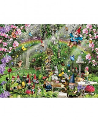 Puzzle SunsOut - Lori Schory: Gnomes Playground, 300 piese (Sunsout-35088)