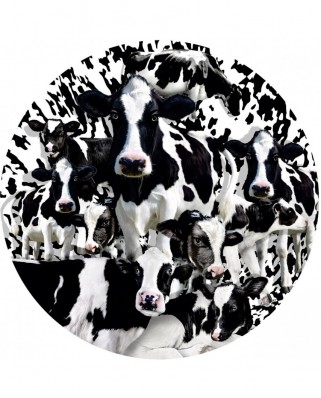 Puzzle rotund SunsOut - Lori Schory: Herd of Cows, 1000 piese (Sunsout-35102)