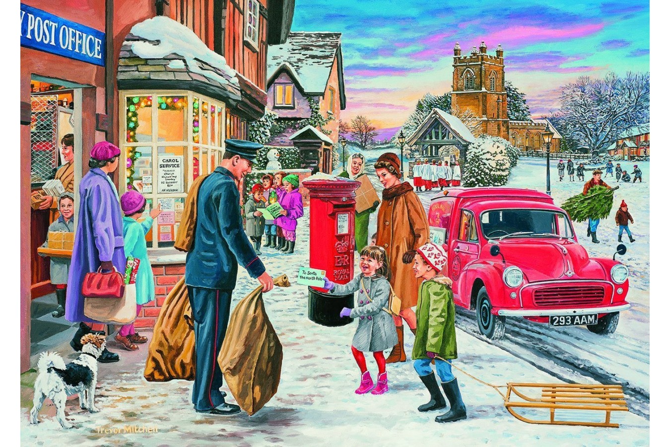 Puzzle Gibsons - Trevor Mitchell: Magic of Christmas, 4x500 piese (61509)