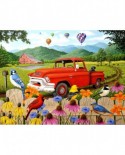 Puzzle SunsOut - Robert Wavra: The Red Truck, 500 piese (Sunsout-51304)
