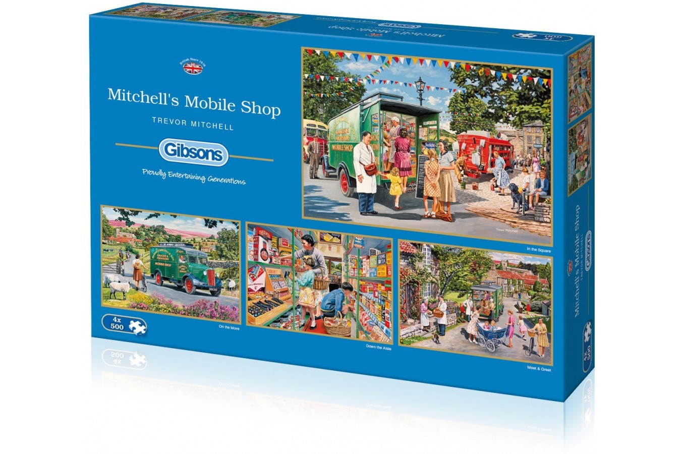 Puzzle Gibsons - Trevor Mitchell: Mitchell's Mobile Shop, 4x500 piese (57574)