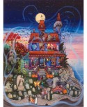Puzzle SunsOut - Kathy Jakobsen: The Ghost and the Haunted House, 1000 piese (Sunsout-60877)
