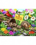 Puzzle SunsOut - Nancy Wernersbach: Hedgehog Crossing, 1000 piese (Sunsout-63090)