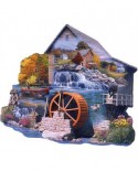 Puzzle contur SunsOut - Russell Cobane: The Old Mill Stream, 1000 piese (Sunsout-95065)