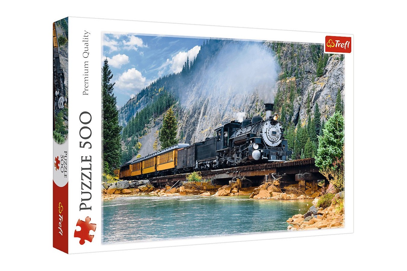 Puzzle Trefl - Mountain Train, 500 piese (37379)