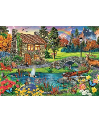 Puzzle Trefl - Cottage in the Mountains, 6000 piese (65006)