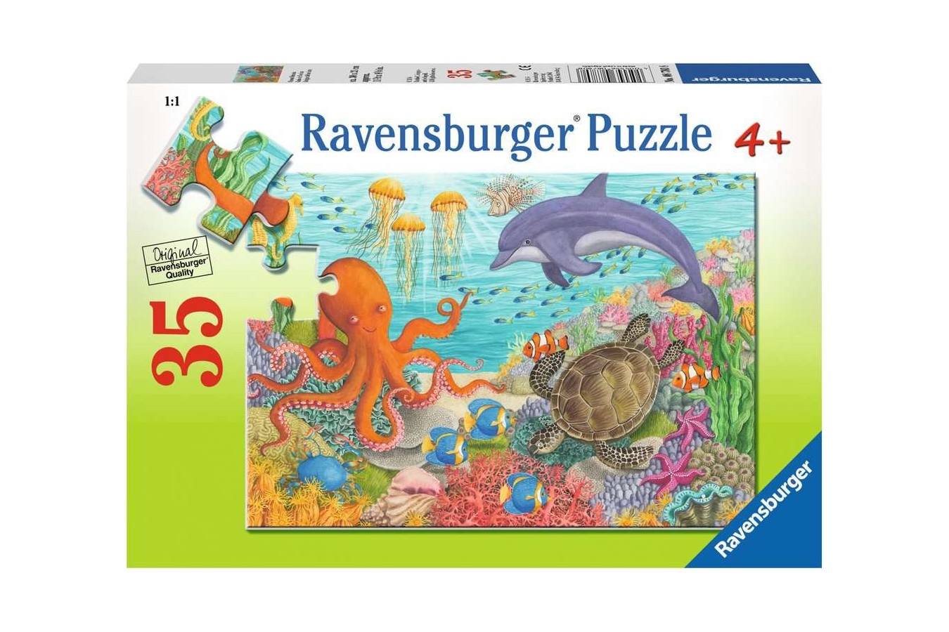 Puzzle Ravensburger - Animale Din Ocean, 35 piese (08780)