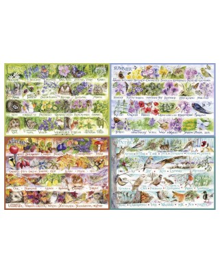 Puzzle Gibsons - Woodland Seasons, 2000 piese (65121)