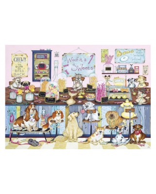 Puzzle Gibsons - Woofit's Sweet Shop, 500 piese XXL (65096)