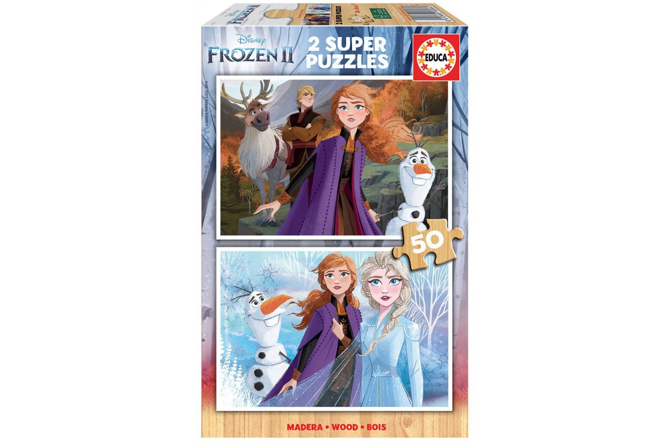 Puzzle Educa - Frozen 2, 2x50 piese (18086)