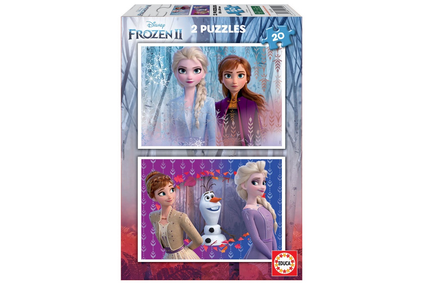 Puzzle Educa - Frozen 2, 2x20 piese (18109)