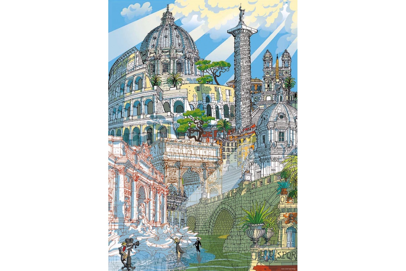 Puzzle Educa - Citypuzzles - Roma, 4x200 piese (18468)