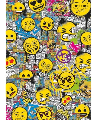 Puzzle Educa - Emoji Graffiti, 500 piese (18485)