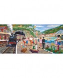 Puzzle panoramic Gibsons - Derek Roberts: Seaside Train, 636 piese (52019)