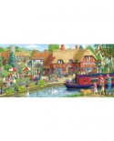 Puzzle panoramic Gibsons - Lunch at the Swan, 636 piese (11203)