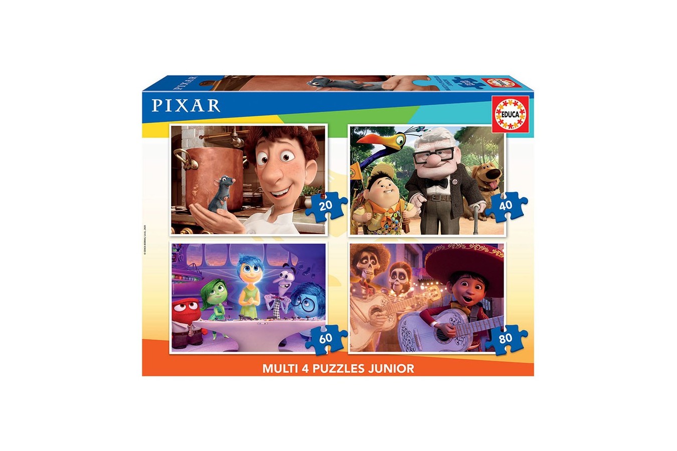 Puzzle Educa - Pixar, 20/40/60/80 piese (18625)