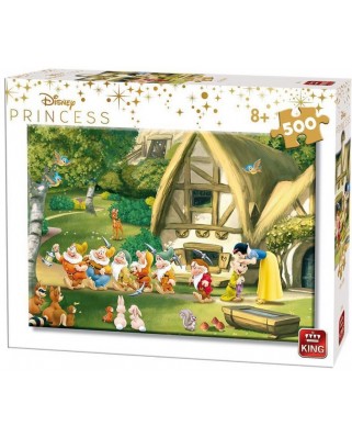 Puzzle King International - Snow White and the 7 Dwarfs, 500 piese (King-Puzzle-55916)