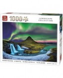 Puzzle King International - Northern Lights, Kirkjufell, Iceland, 1000 piese (King-Puzzle-55938)