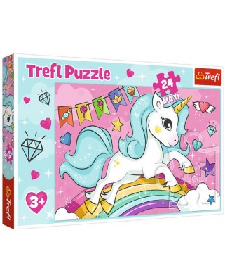Puzzle Trefl - Unicorn, 24 piese XXL (14302)