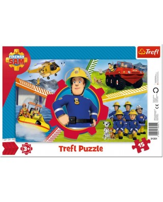 Puzzle Trefl - Fireman Sam, 15 piese (31351)