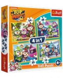 Puzzle Trefl - Nickelodeon - Top Wing, 35/48/54/70 piese (34342)
