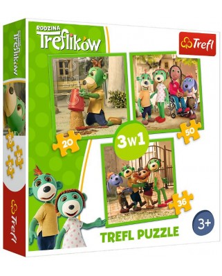 Puzzle Trefl - Treflikow, 20/36/50 piese (34838)