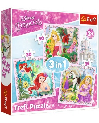 Puzzle Trefl - Disney Princess, 20/36/50 piese (34842)