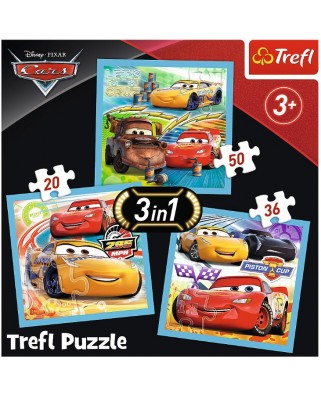 Puzzle Trefl - Cars, 20/36/50 piese (34848)