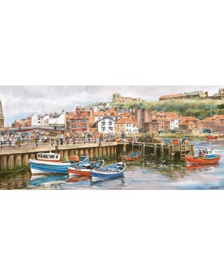 Puzzle panoramic Gibsons - Whitby Harbour, 636 piese (930)