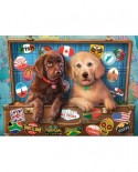 Puzzle Castorland - Stowaway Pups, 300 piese (030422)