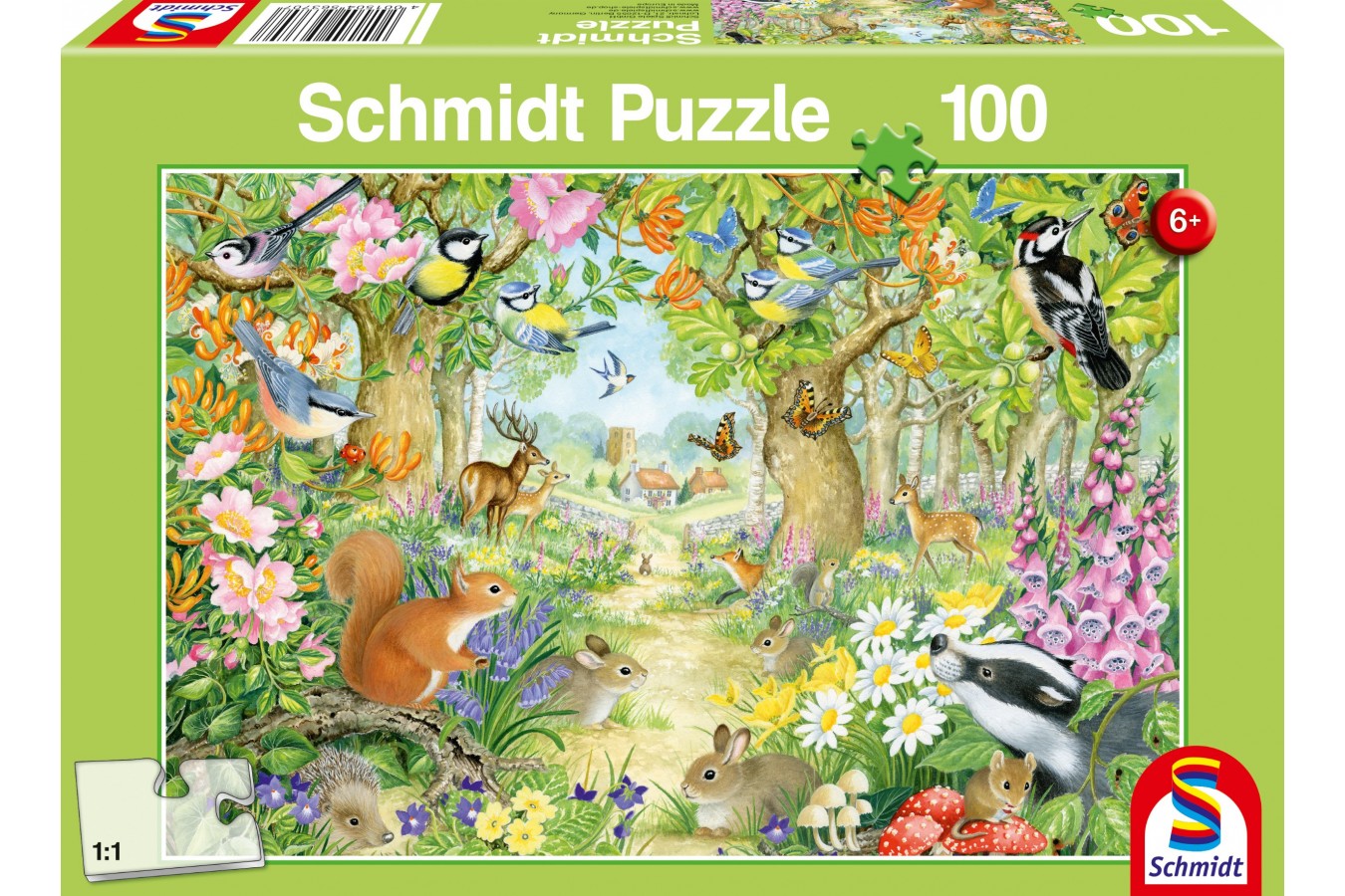 Puzzle Schmidt - Animals In The Forest, 100 piese (56370)