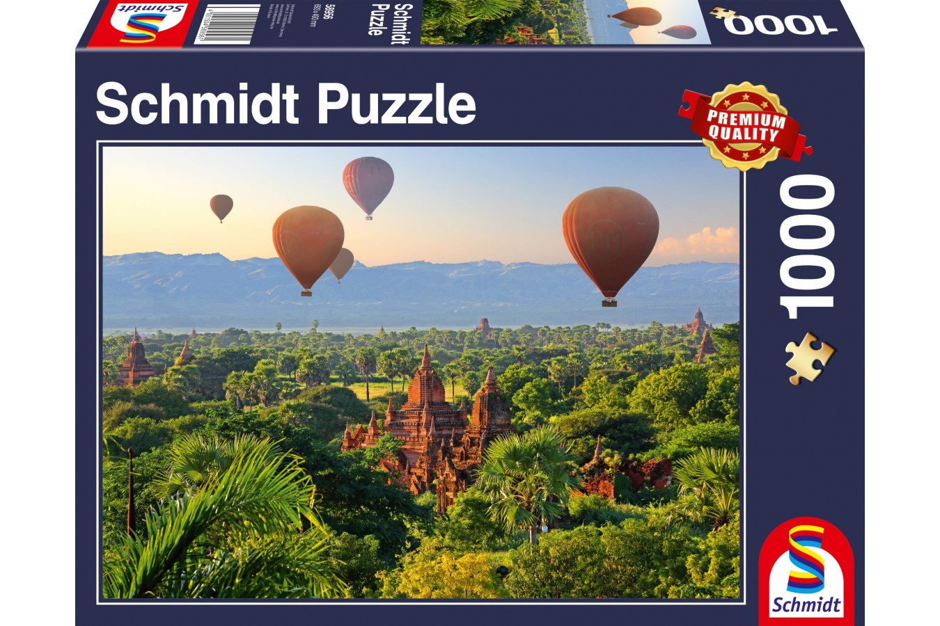 Puzzle Schmidt - Hot Air Balloons, Mandalay, Myanmar, 1000 piese (58956)