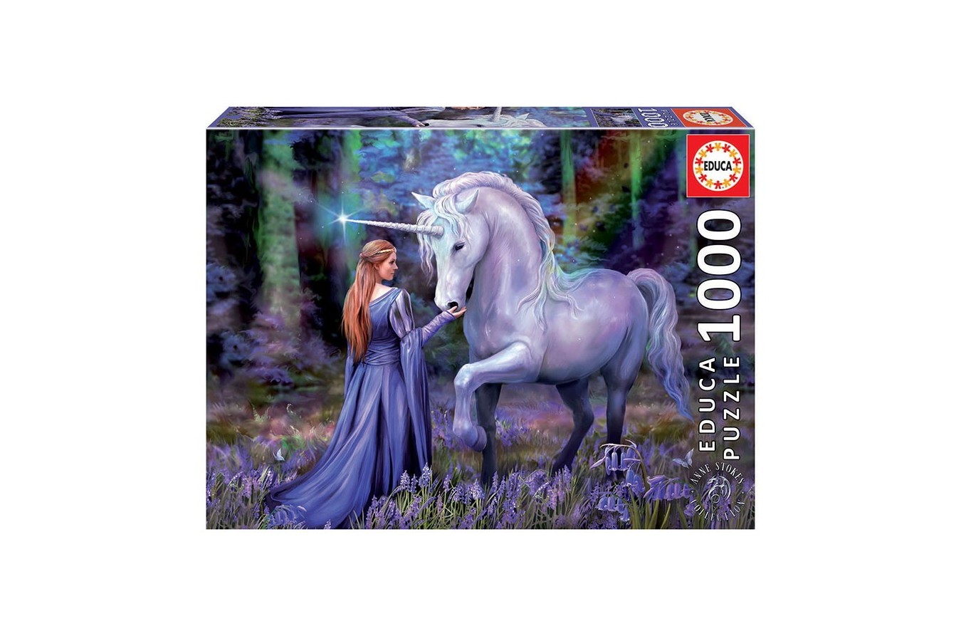 Puzzle Educa - Anne Stokes: Bluebell Woods, 1000 piese (18494)