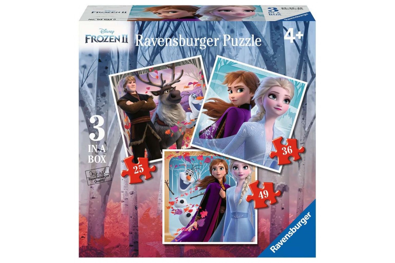 Puzzle Ravensburger - Frozen II, 25/36/49 piese (03033)