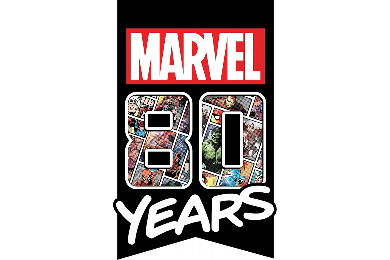 Puzzle panoramic Clementoni - Marvel 80 Years, 1000 piese (39546)
