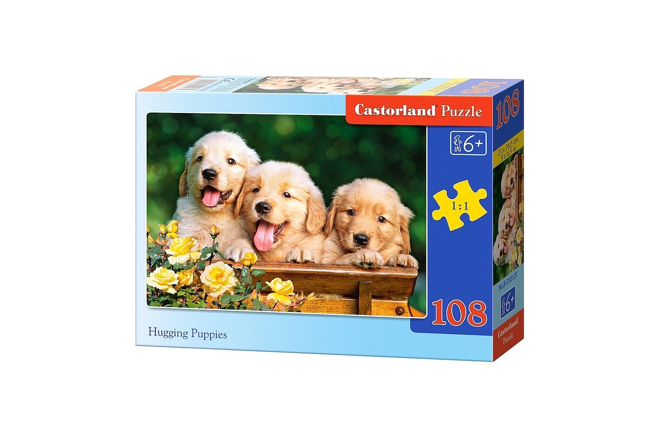Puzzle Castorland - Hugging Puppies, 108 piese