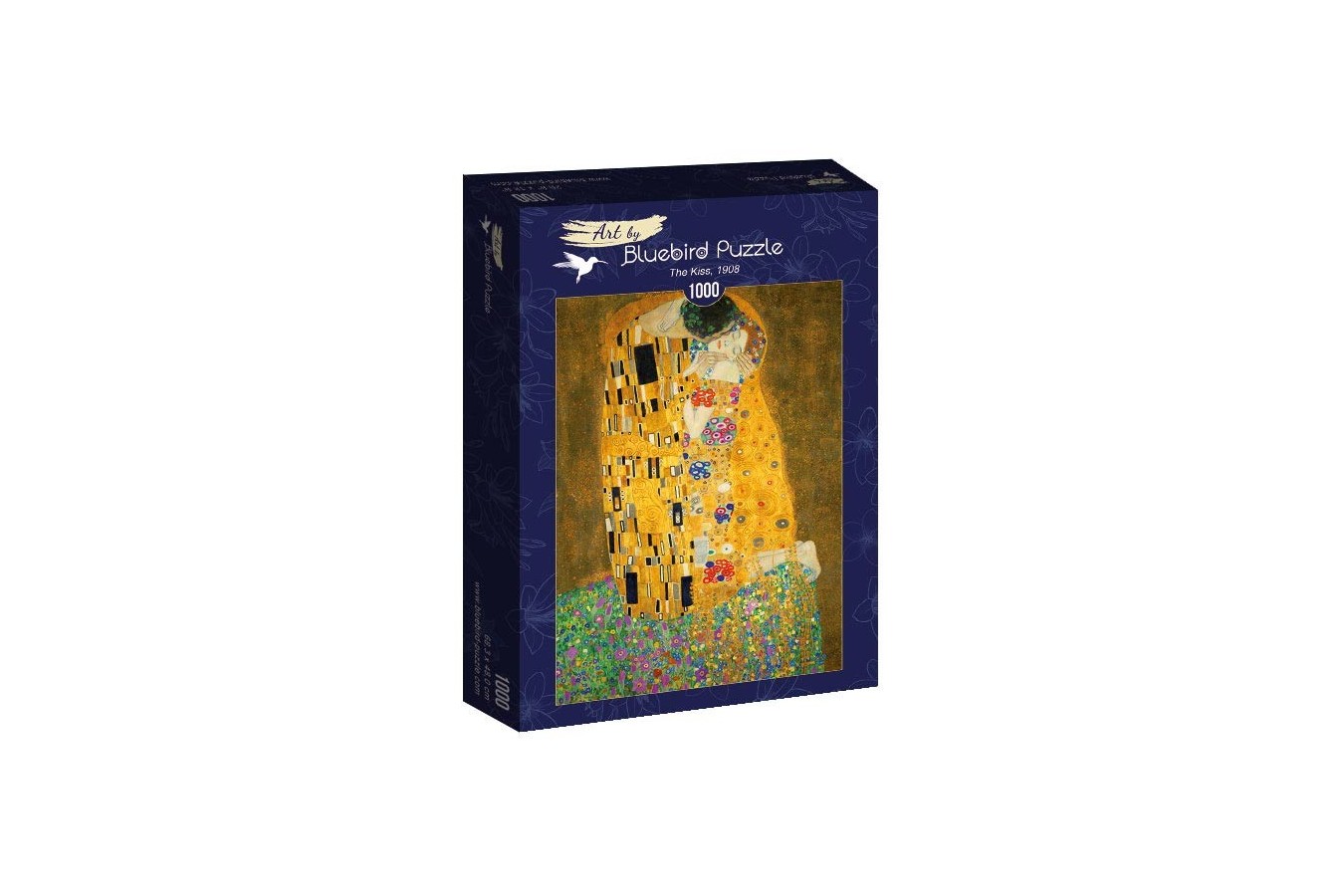 Puzzle 1000 piese - Gustav Klimt: The Kiss, 1908 (Art-by-Bluebird-60015)