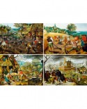Puzzle 1000 piese - Pieter Bruegel: The Four Seasons (Art-by-Bluebird-60020)